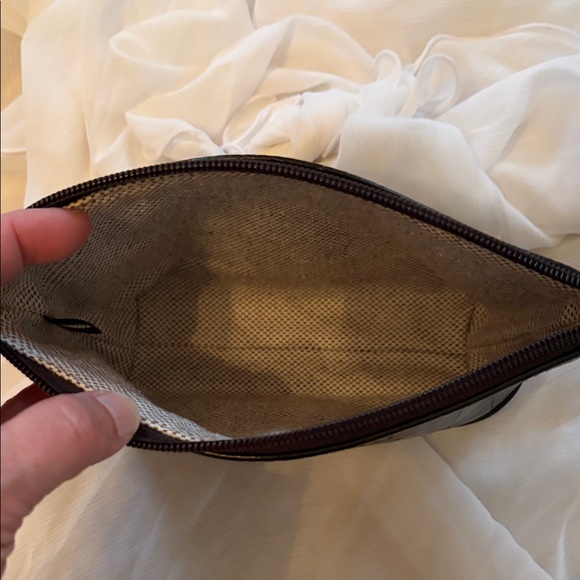 Dooney & Bourke Black Croc-Embossed Leather Pouch - Picture 9 of 17